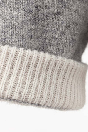 Kapuzenjacke in Merino-Wolle | light Grey