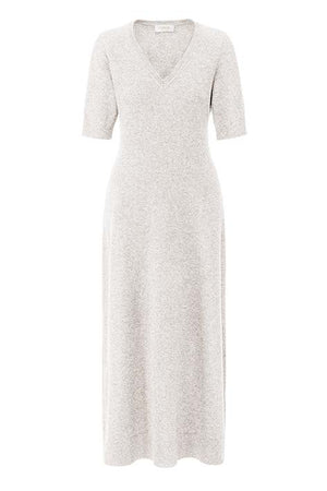Strickkleid in Merino-Wolle | Creme