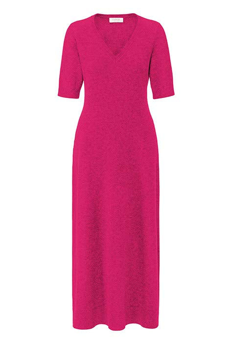 Strickkleid in Merino-Wolle | Pink Berry