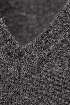 Strickkleid in Merino-Wolle | Graphit