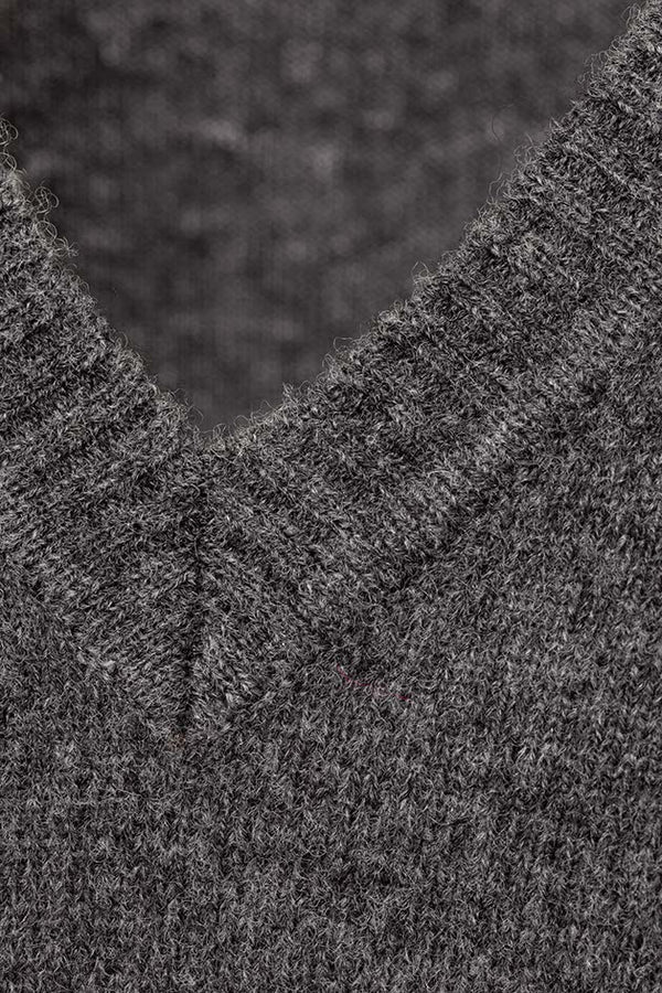 Strickkleid in Merino-Wolle | Graphit