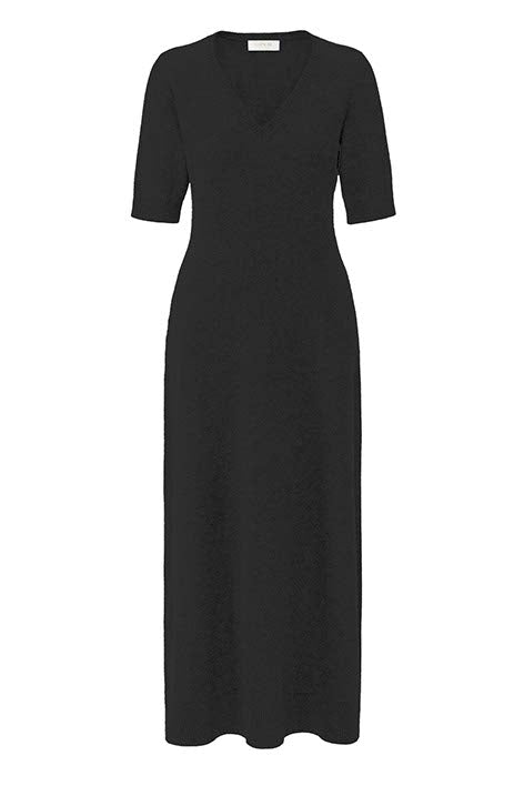 Strickkleid in Merino-Wolle | Black