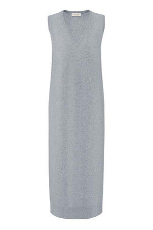 Strickkleid in Merino-Wolle | light Grey