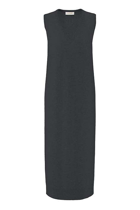 Strickkleid in Merino-Wolle | Graphit