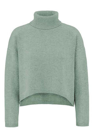Rollkragenpullover in Merino-Wolle | light Mint