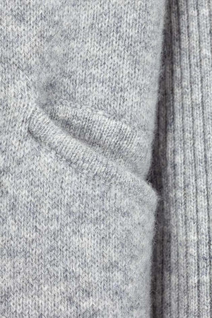 Strickmantel in Merino-Wolle | light Grey