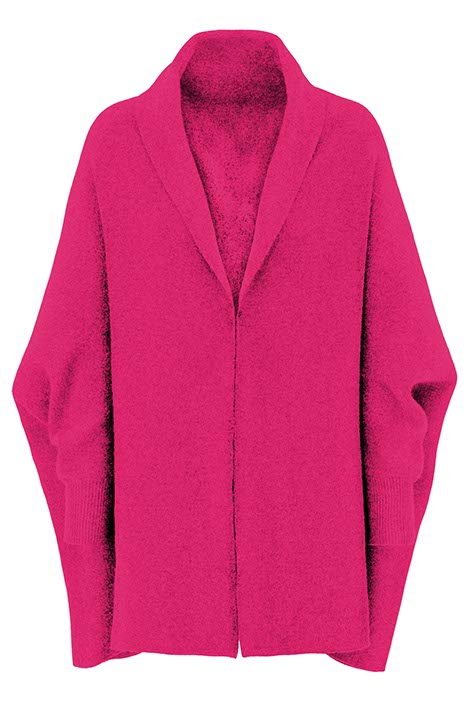 Strickjacke in Merino-Wolle | Pink Berry