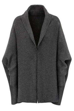 Cardigan in merino wool | Graphit