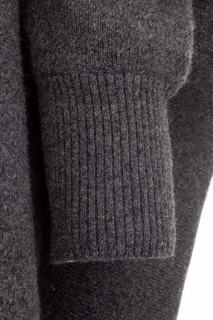 Cardigan in merino wool | Graphit