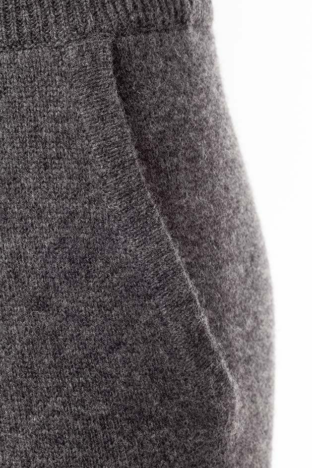Strickhose in Merino-Wolle | Graphit