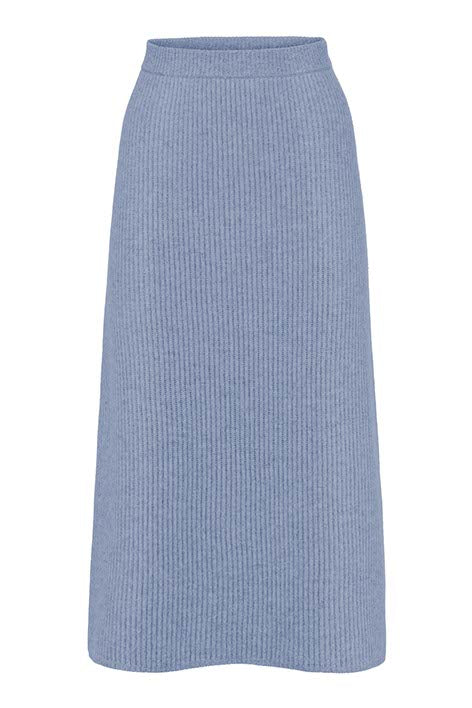 Strickrock in Merino-Wolle | Retro Blue