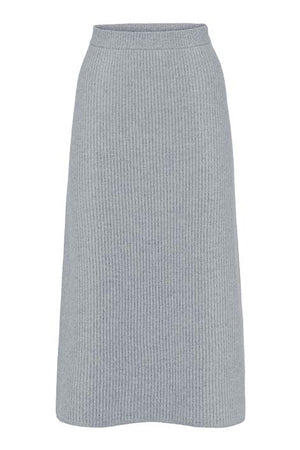 Strickrock in Merino-Wolle | light Grey