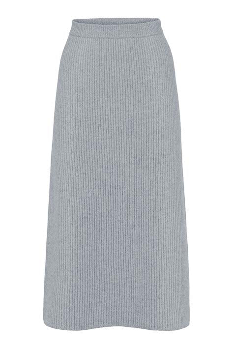 Strickrock in Merino-Wolle | light Grey