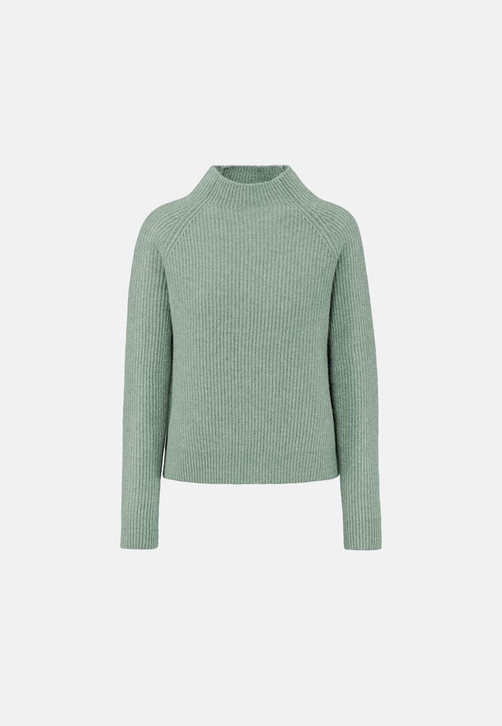 Stehkragenpullover in Merino-Wolle | light Mint