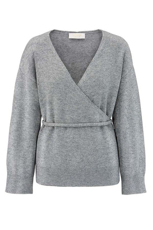 Strickjacke in Merino-Wolle | light Grey