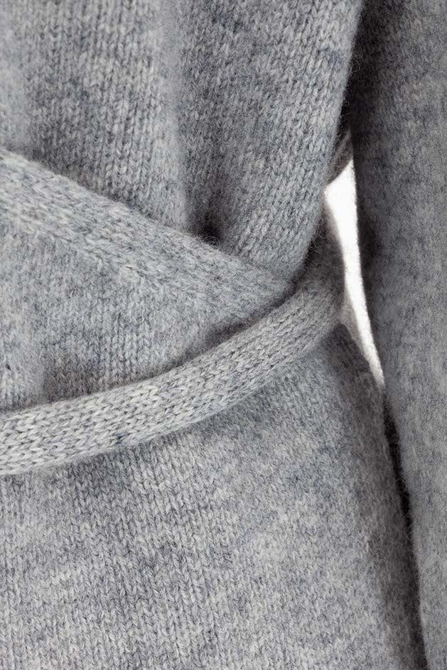 Strickjacke in Merino-Wolle | light Grey