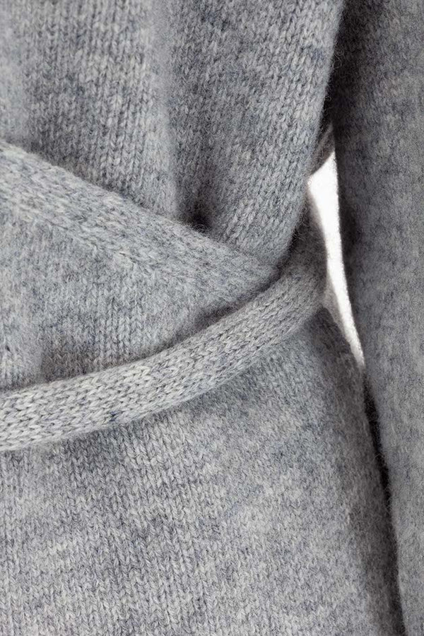 Strickjacke in Merino-Wolle | light Grey