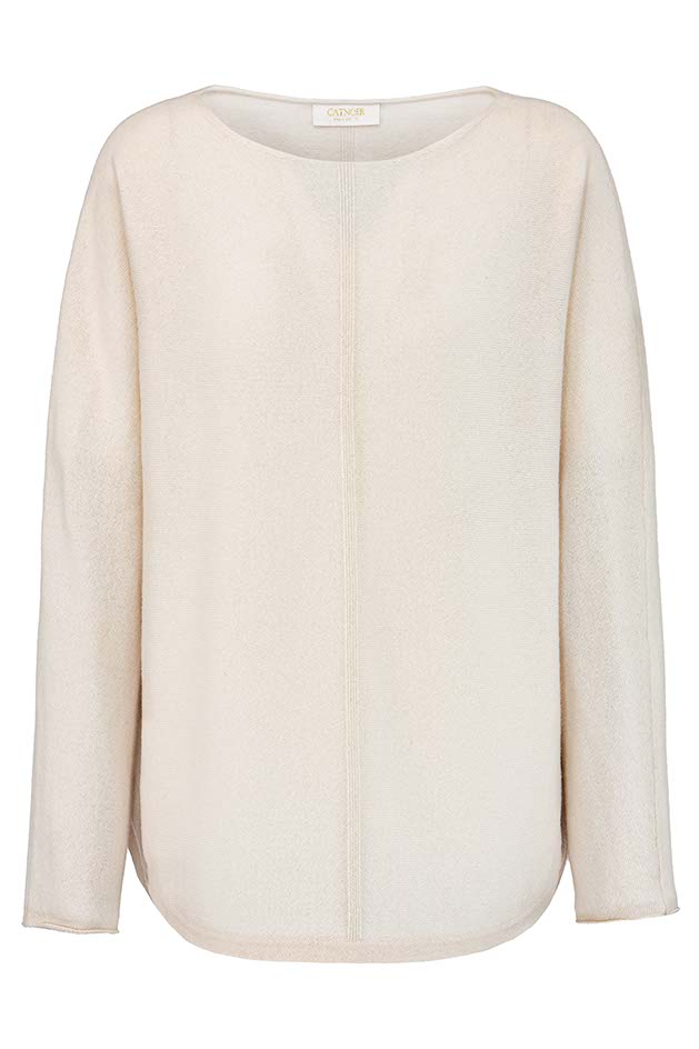 Pullover in Merino-Wolle | Creme