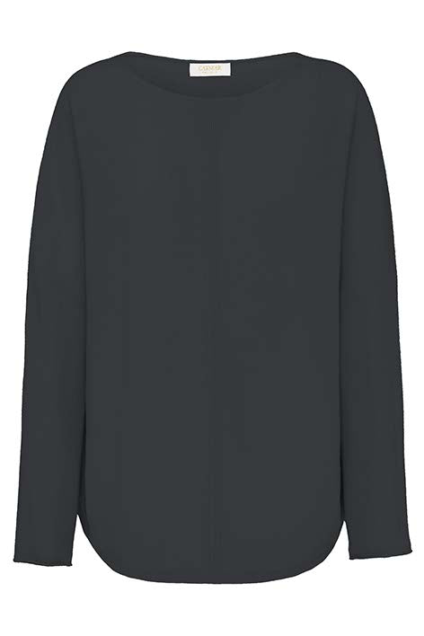 Pullover in Merino-Wolle | Graphit