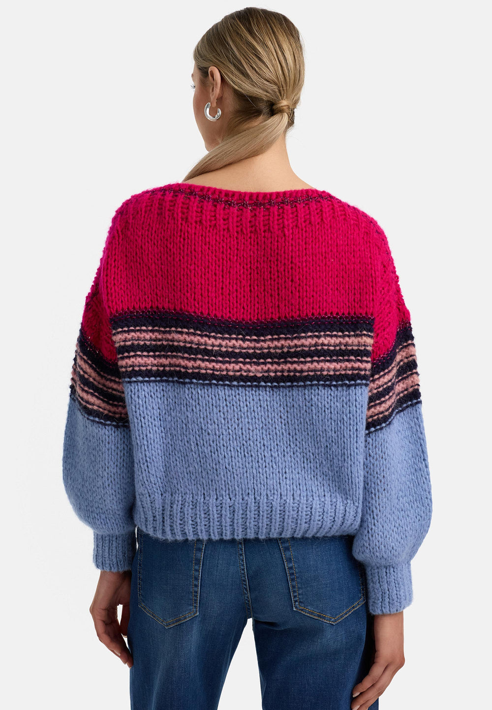 Pullover mit Glitzergarn | Pink Berry