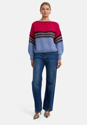 Pullover mit Glitzergarn | Pink Berry