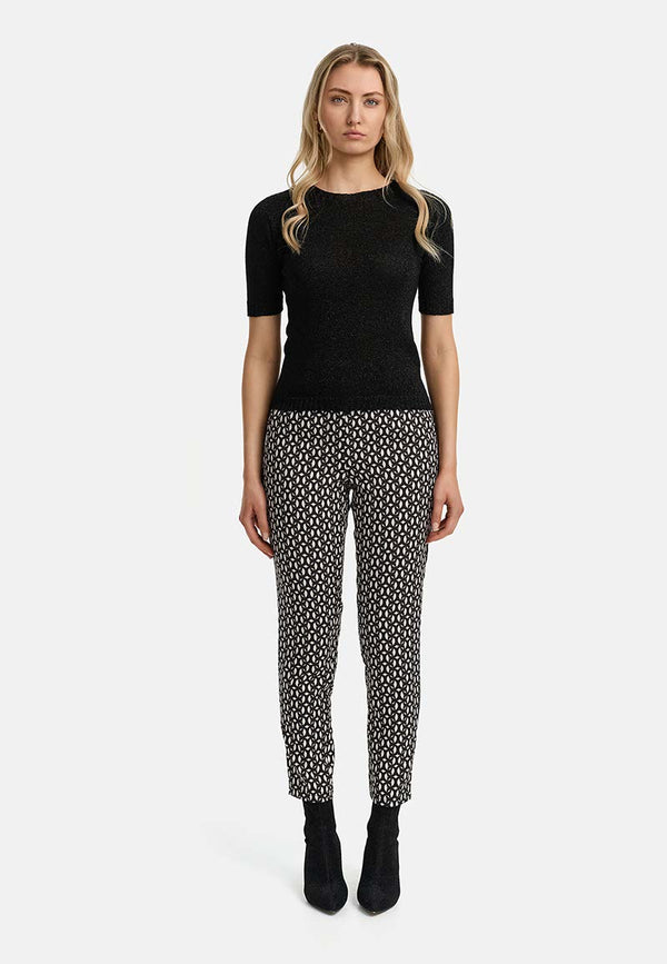 Strickshirt in Glitzergarn | Black