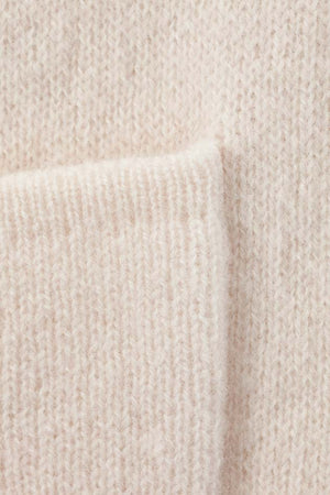 Strickmantel in Merino-Wolle | Creme