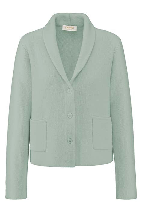 Strickblazer in Merino-Wolle | light Mint
