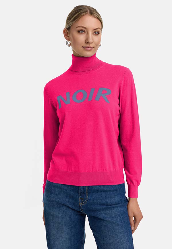 Rollkragenpullover in Viskose-Mix | Pink Berry