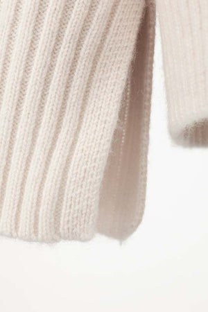 Rollkragenpullover in Merino-Wolle | Creme
