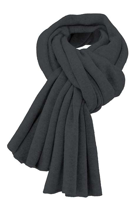 Strickschal in Merino-Wolle | Graphit
