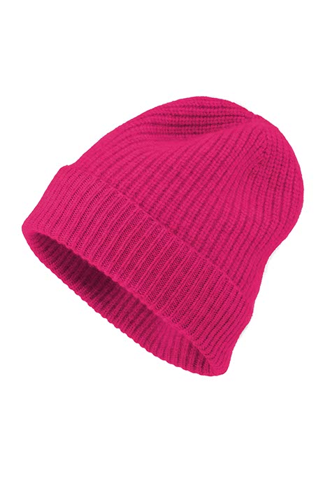 Beanie in Merino-Wolle | Pink Berry