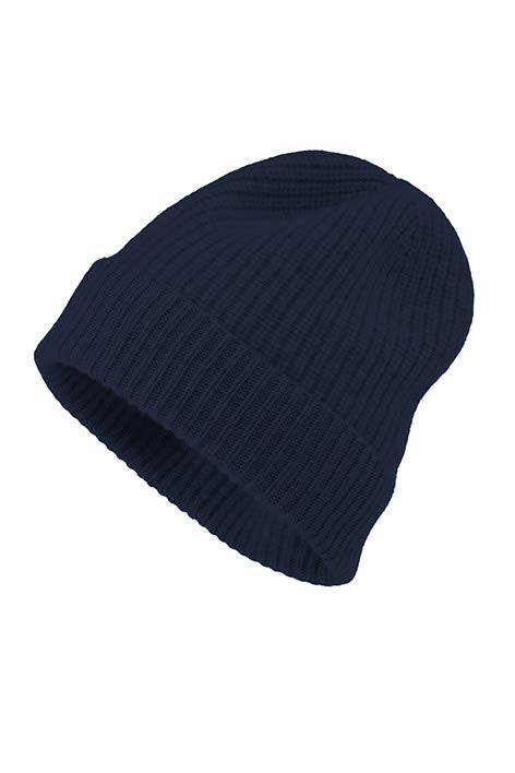 Beanie in Merino-Wolle | Navy