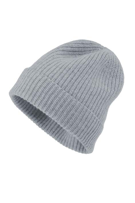 Beanie in Merino-Wolle | light Grey