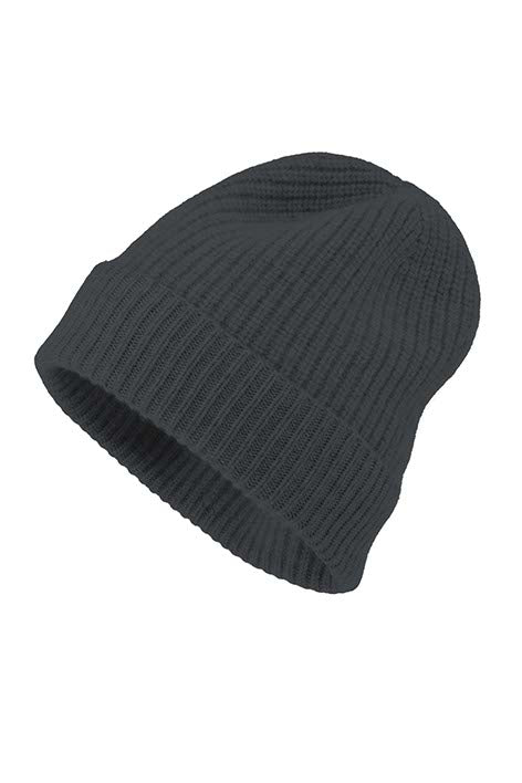 Beanie in Merino-Wolle | Graphit