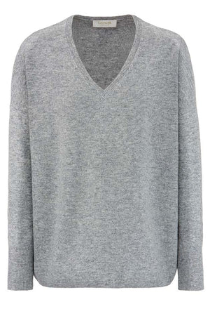 Pullover in Merino-Wolle | light Grey