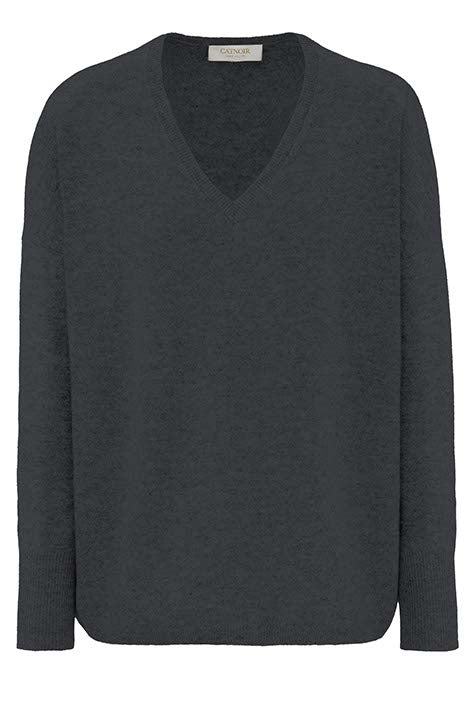 Pullover in Merino-Wolle | Graphit