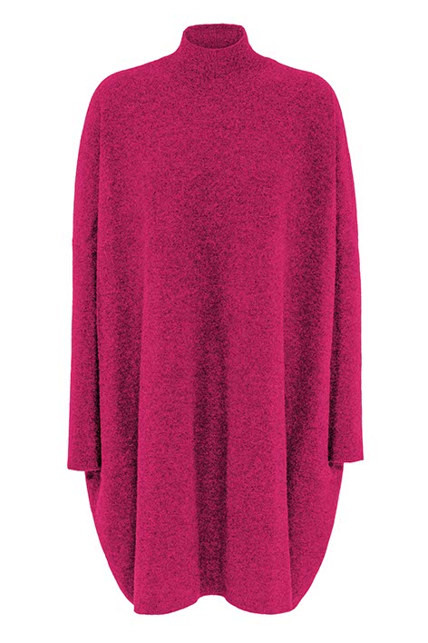 Strickkleid in Merino-Wolle | Pink Berry