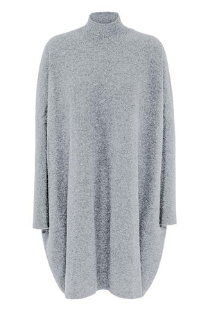 Strickkleid in Merino-Wolle | light Grey