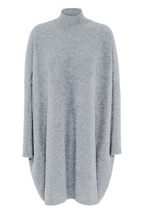 Strickkleid in Merino-Wolle | light Grey