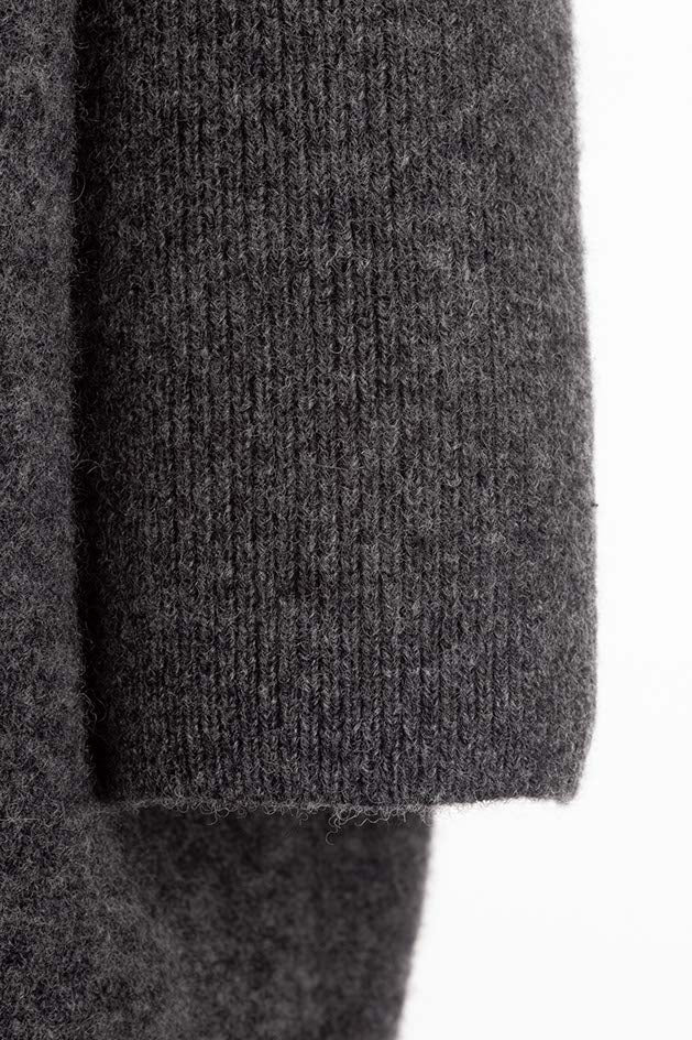 Strickkleid in Merino-Wolle | Graphit