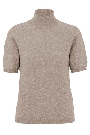 Strickshirt in Merino-Wolle | Taupe