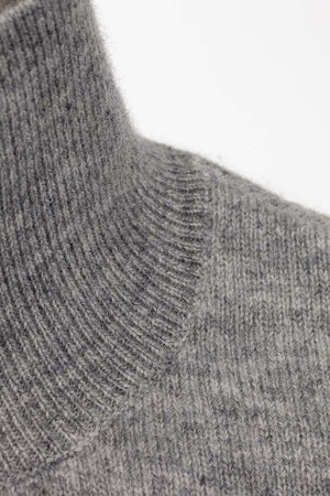 Strickshirt in Merino-Wolle | light Grey