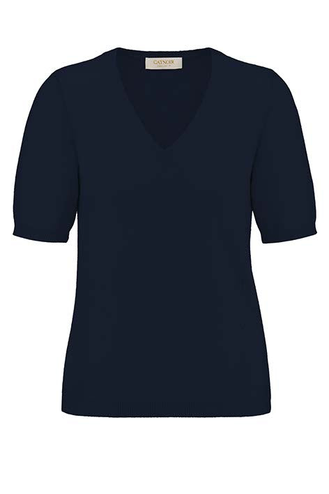 Strickshirt in Merino-Wolle | Navy