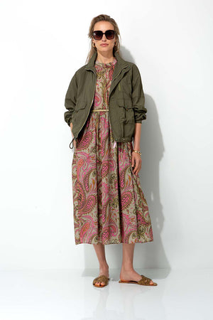 Kurzjacke in Nylon Taft
