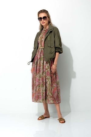 Kurzjacke in Nylon Taft
