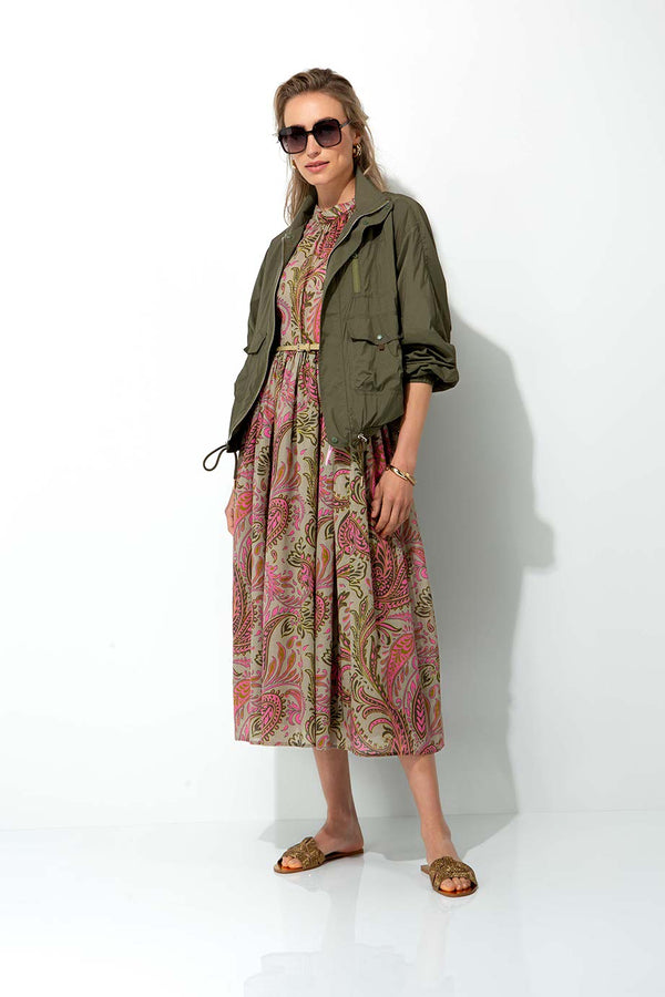 Kurzjacke in Nylon Taft