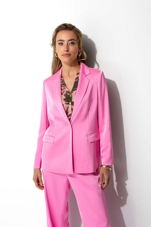 Blazer in Satin | soft pink