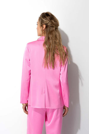 Blazer in Satin | soft pink