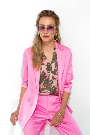 Blazer in Satin | soft pink